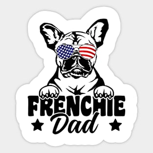 Frenchie Dad Patriotic French Bulldog Dog Lover 4th Of July Sticker